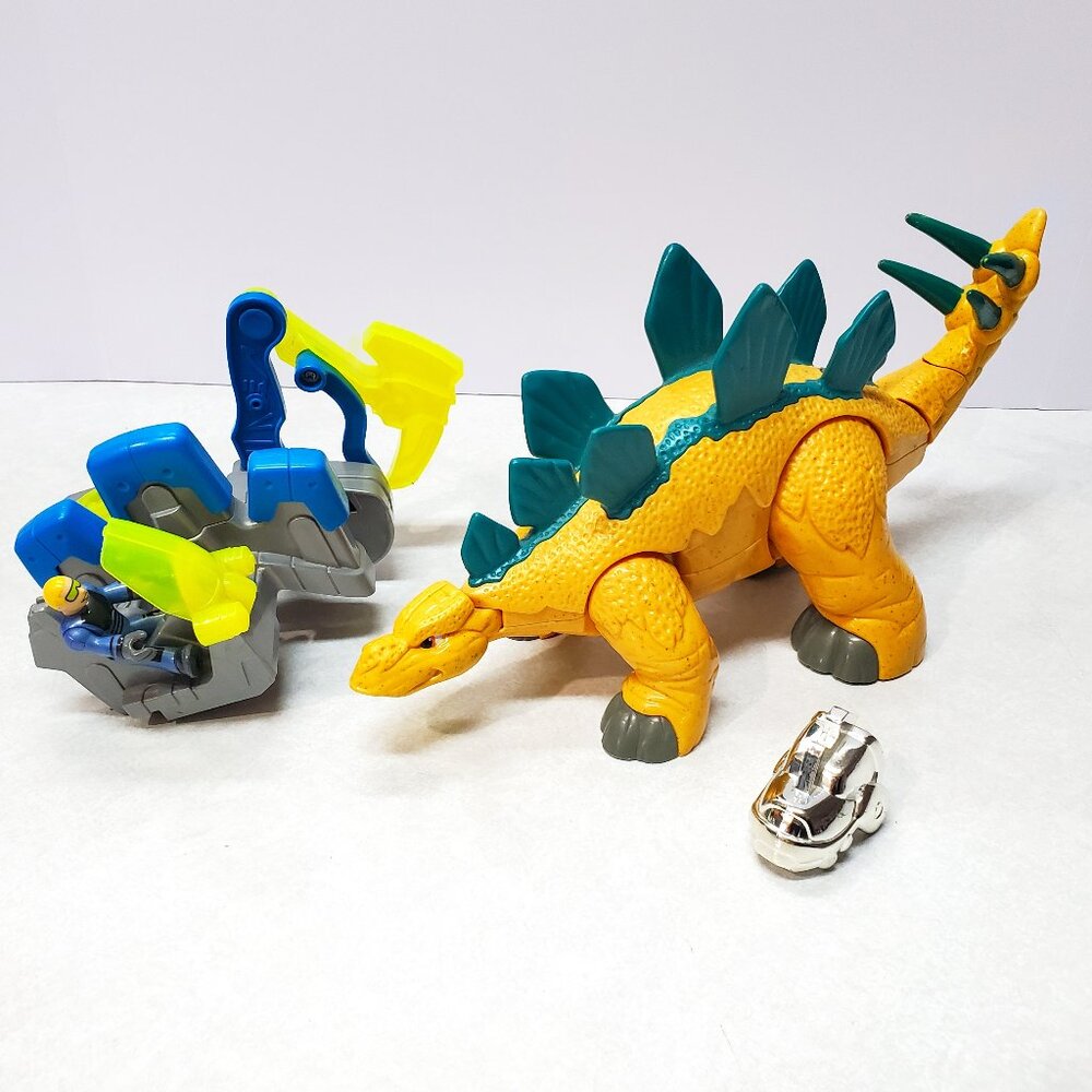 Imaginext Dinosaur Stegosaurus Digging Action Toy Armor Fisher Price